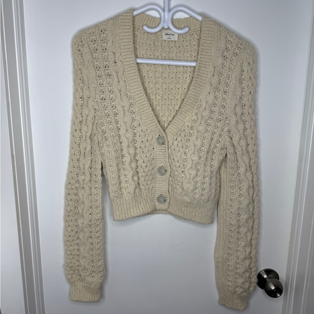 Wilfred-  Cable Knit Cream Sweater